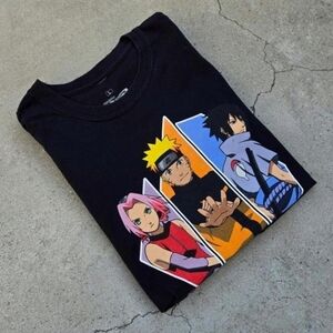 Naruto shippuden Mens Size Large Black Team 7 Graphic Print t-shirt
